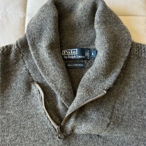 Polo by Ralph Lauren Charcoal Zip-Up Sweater